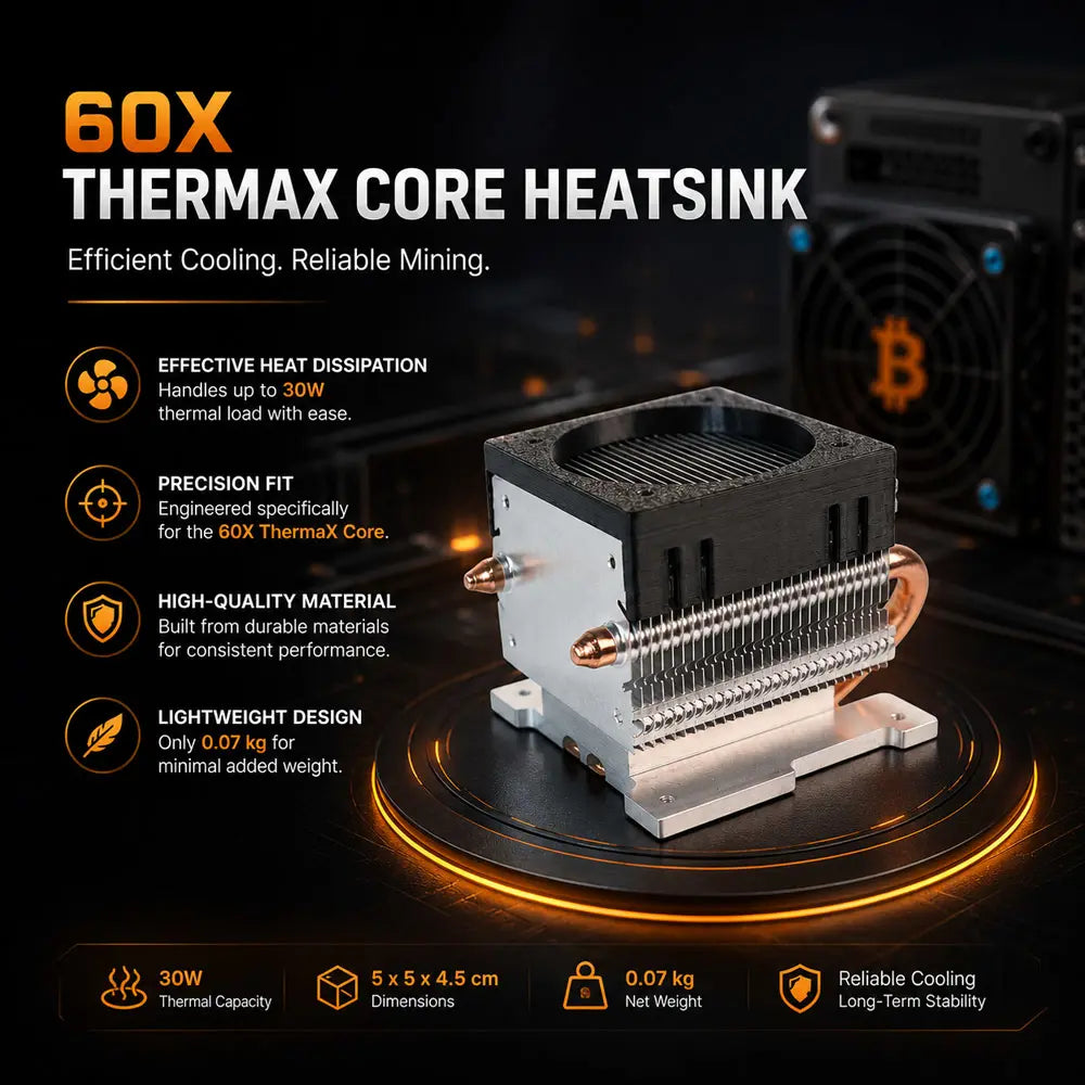 60X ThermaX Core Heatsink (30W) - Replacement Mining Cooler