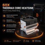 60X ThermaX Core Heatsink (30W) - Replacement Mining Cooler