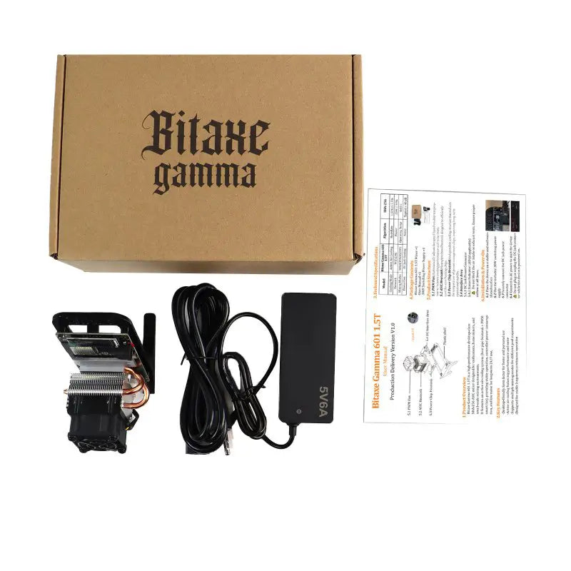 Bitaxe Gamma 601 1.5T - Open Source Desktop SHA-256 Miner