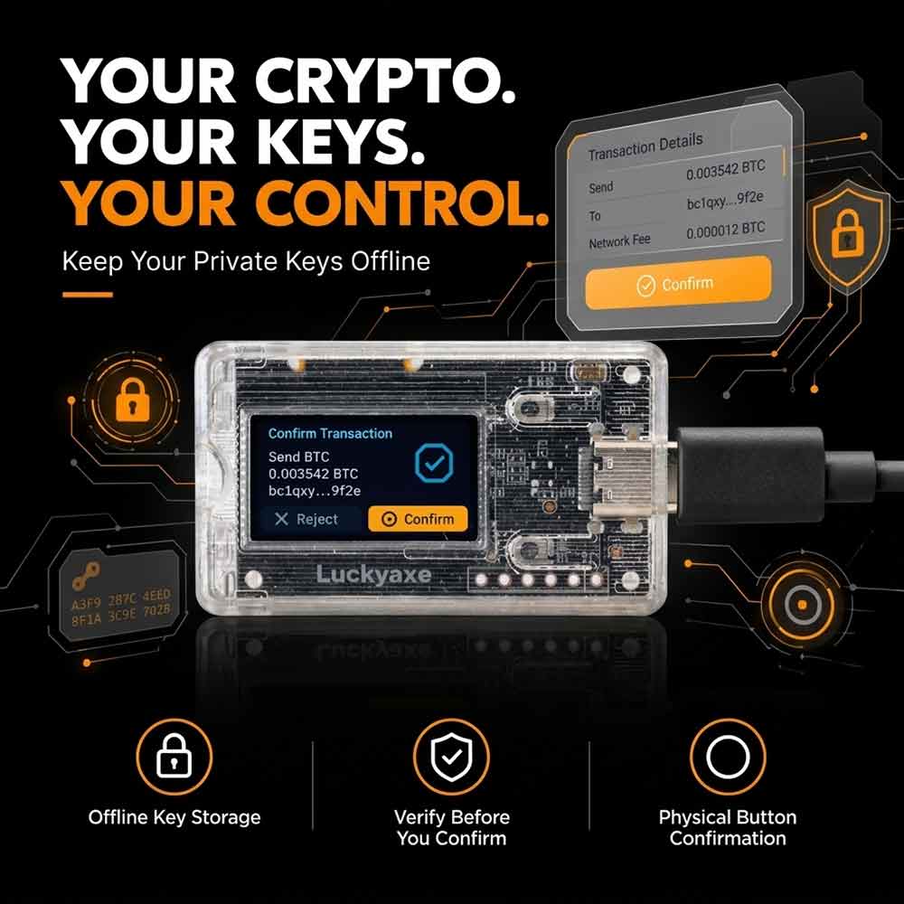 Luckyaxe HW01 Hardware Wallet