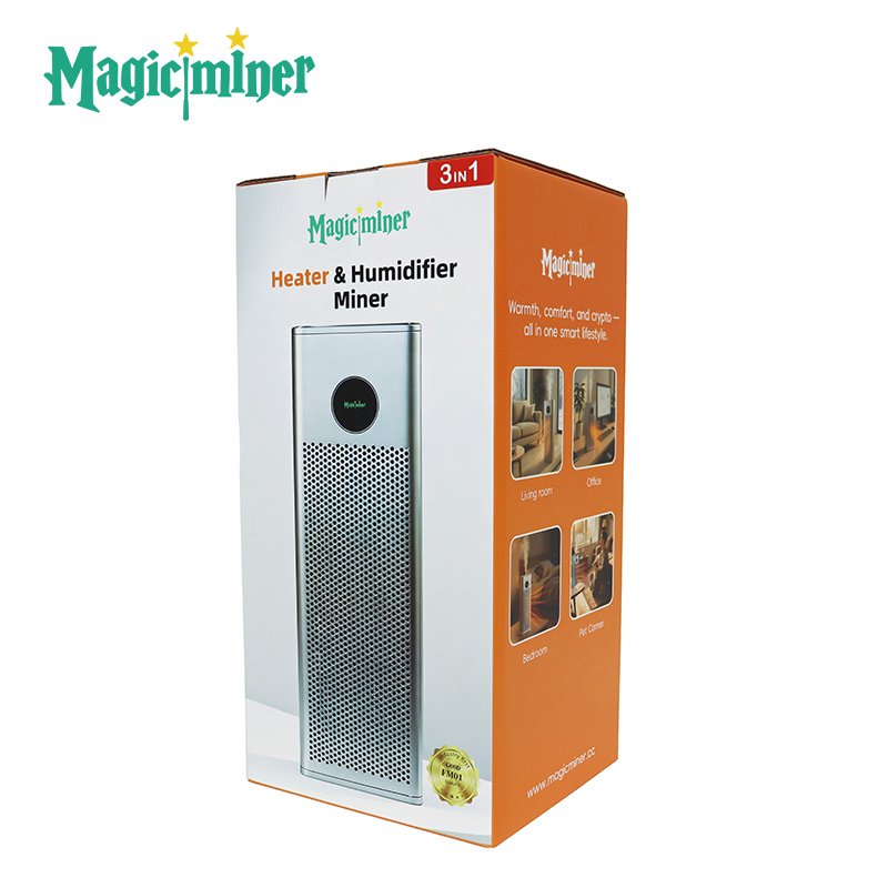 Magicminer FM01 – SHA-256 Crypto Miner with Heating & Humidifying | 30 TH/s, Silent Mode, Home Use