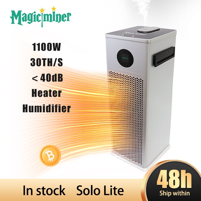 Magicminer FM01 – SHA-256 Crypto Miner with Heating & Humidifying | 30 TH/s, Silent Mode, Home Use