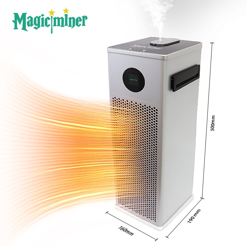 Magicminer FM01 – SHA-256 Crypto Miner with Heating & Humidifying | 30 TH/s, Silent Mode, Home Use