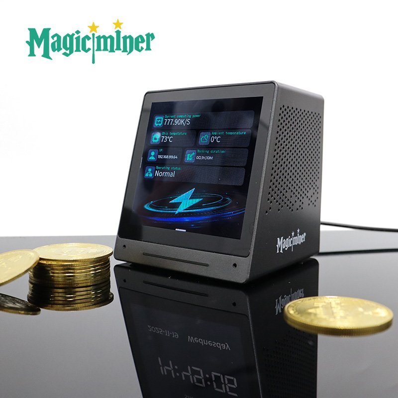 Magicminer MO01 – SHA-256 Mini Crypto Miner | 770 Kh/s, 17W Ultra-Low Power, Desktop Data Terminal
