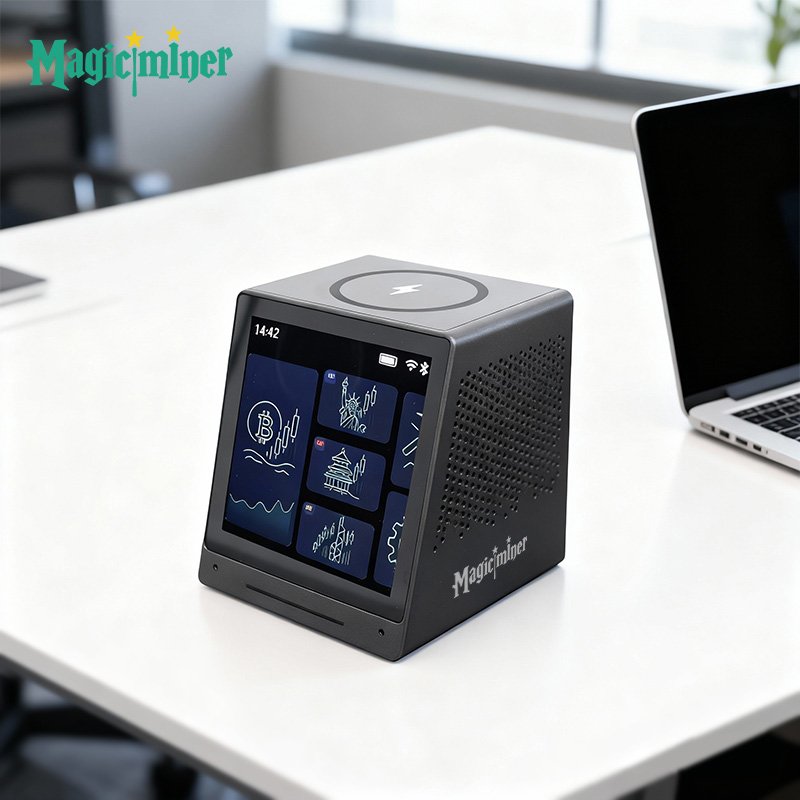 Magicminer MO01 – SHA-256 Mini Crypto Miner | 770 Kh/s, 17W Ultra-Low Power, Desktop Data Terminal