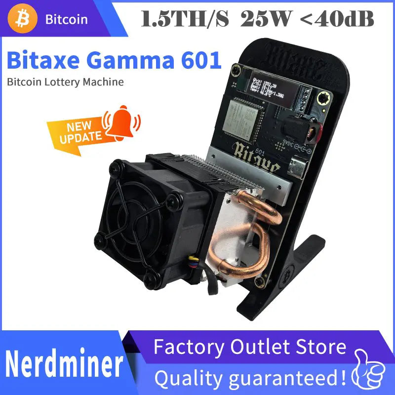 Bitaxe Gamma 601 1.5T - Open Source Desktop SHA-256 Miner