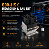 60X-HSK Heatsink & Fan Kit (30W) - Miner Cooling Accessory