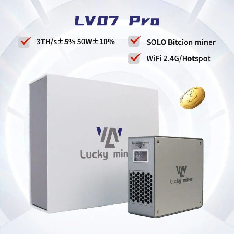 Lucky Miner LV07 Pro – SHA256 Crypto Miner, 3TH/s, 50W